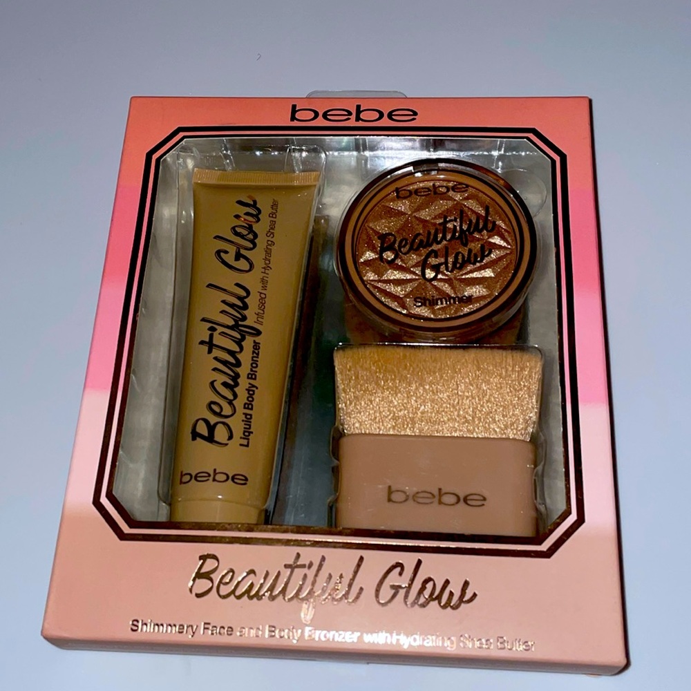 Bebe Beautiful Glow Shimmery Face And Body Bronzer With Hydrating Shea Butter